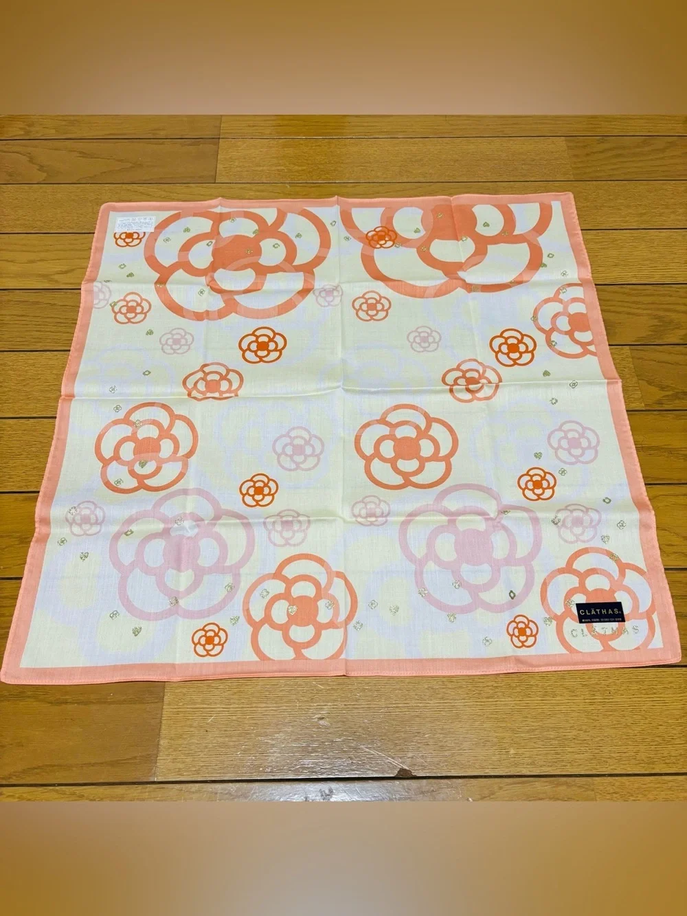 Clathas Japan Cotton Multicolor Floral  Scarf/Bandana/Handkerchief size 51cm 20”